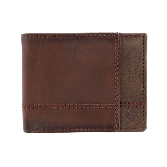Columbia Men's Leather RFID Slim Bifold Wallet with Exterior Pocket - Picture 1 of 4